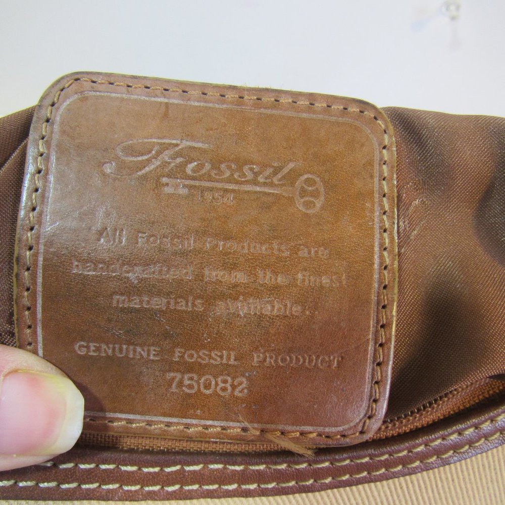 Fossil Minimalist Canvas Sholder Bag Double Handl… - image 7